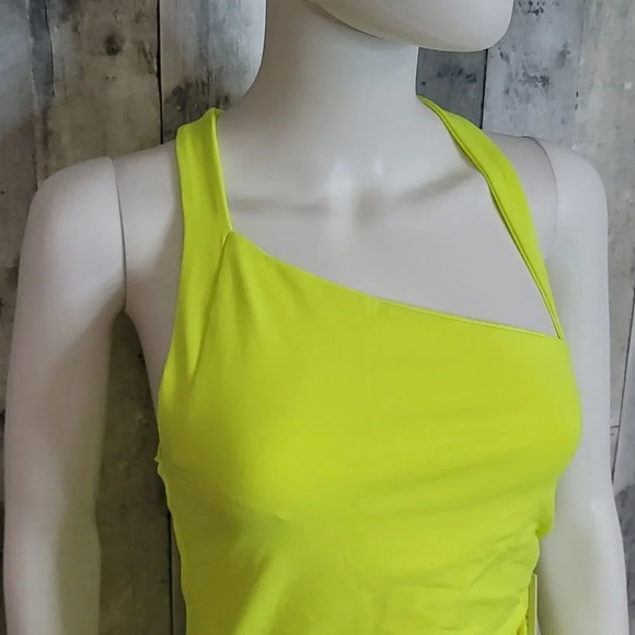 SUSANA Monaco Neon Yellow Smocked Top - Picture 3 of 9